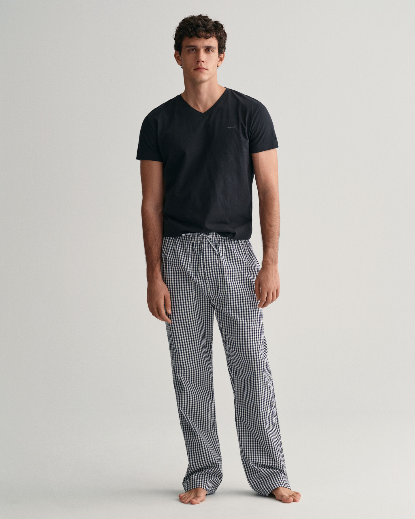 Pyjamahose mit Vichy-Karomuster