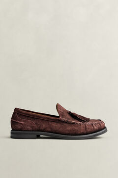 Gracelyn Suede Loafers — DEEP GRAPE WINE 5