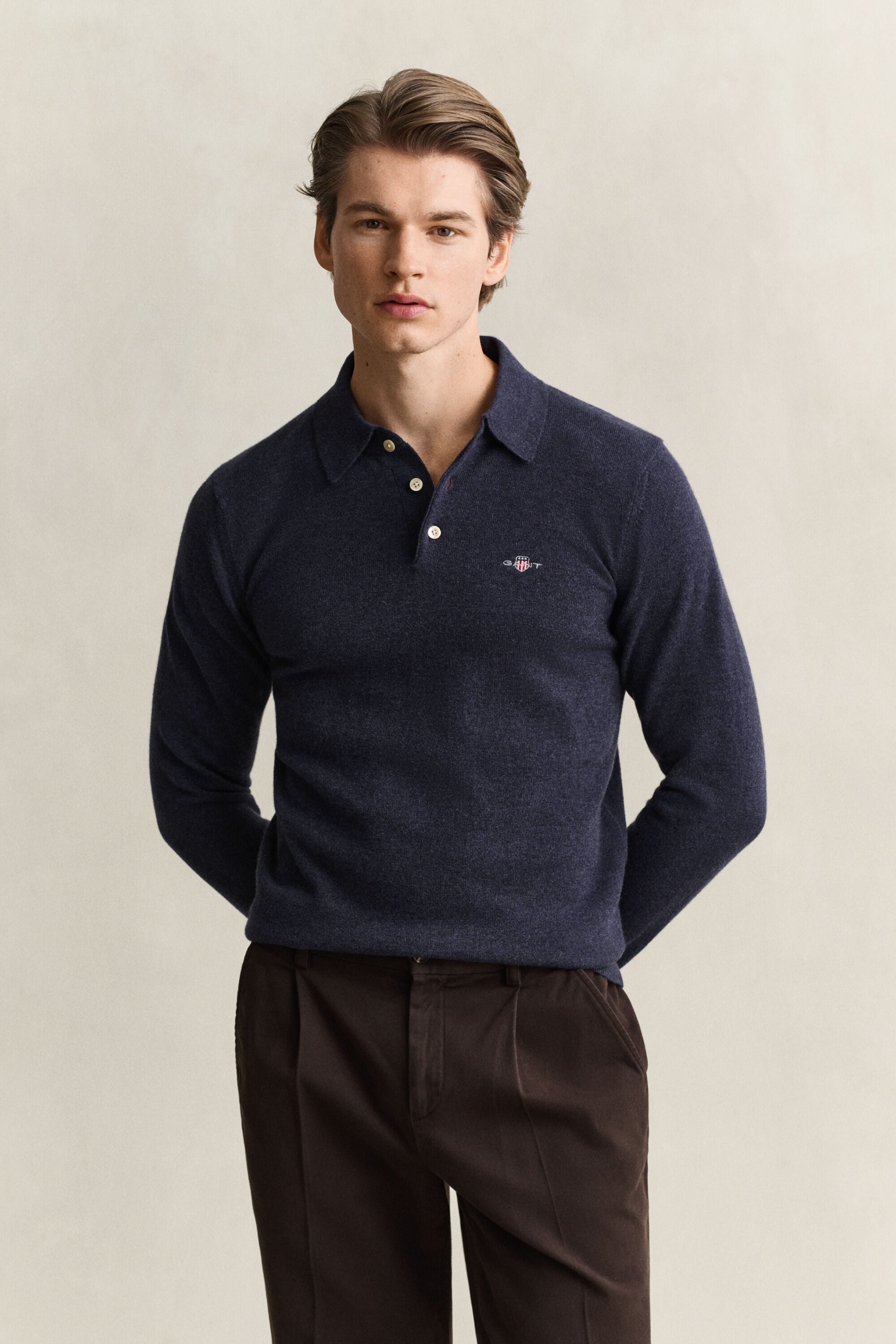 Superfine Lambswool Polopullover