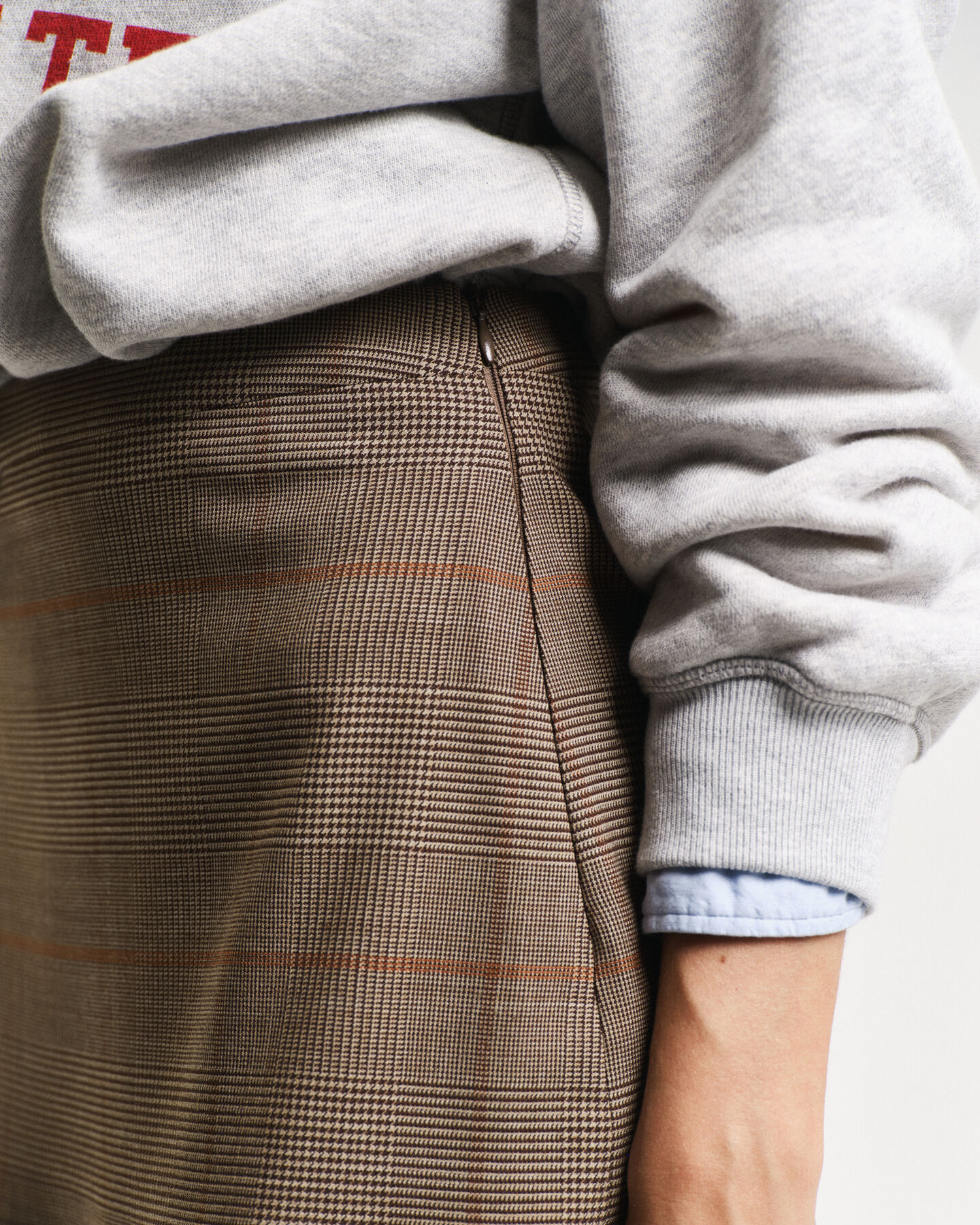 Faltenrock mit Karomuster