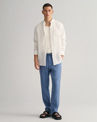 Relaxed Fit Leinen Kordelzughose