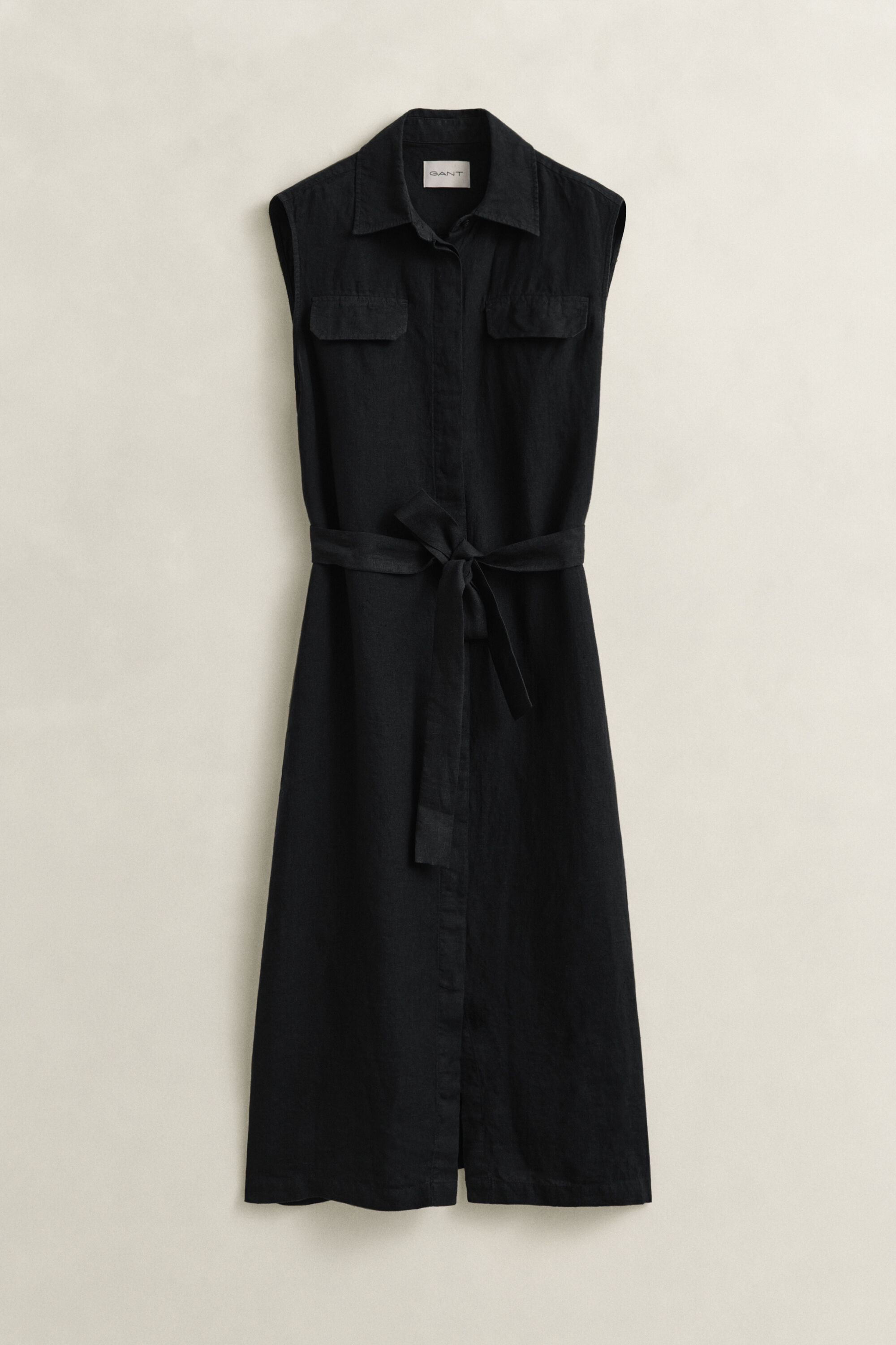 Ärmelloses Leinenkleid