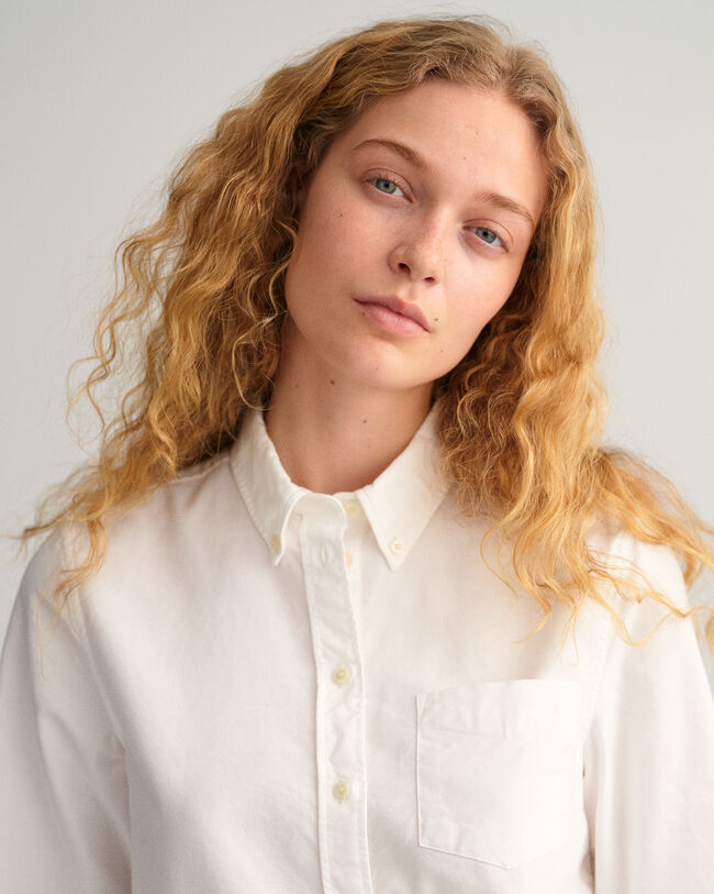 Stückgefärbtes Regular Fit Oxford-Hemd