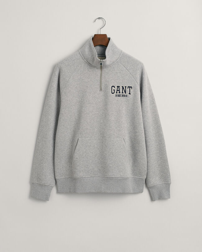 GANT Arch Graphic Sweatshirt mit Rei&szlig;verschlusskragen