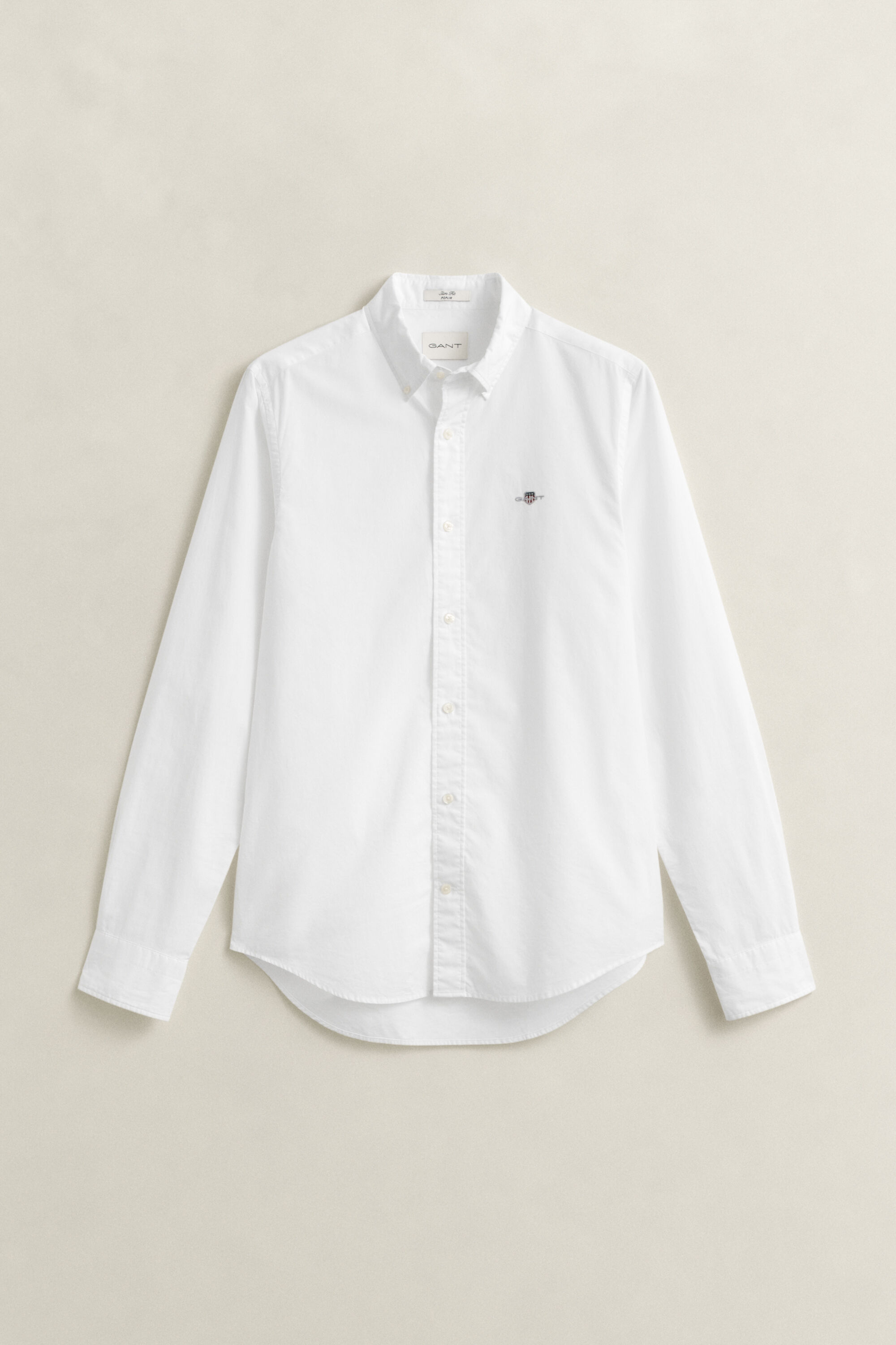 Slim Fit Classic Popeline Hemd