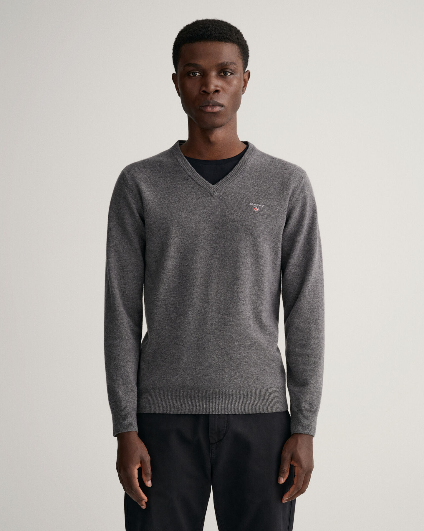 V-Neck Pullover aus Super Fine Lambswool