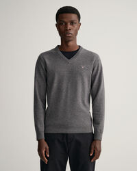 V-Neck Pullover aus Super Fine Lambswool