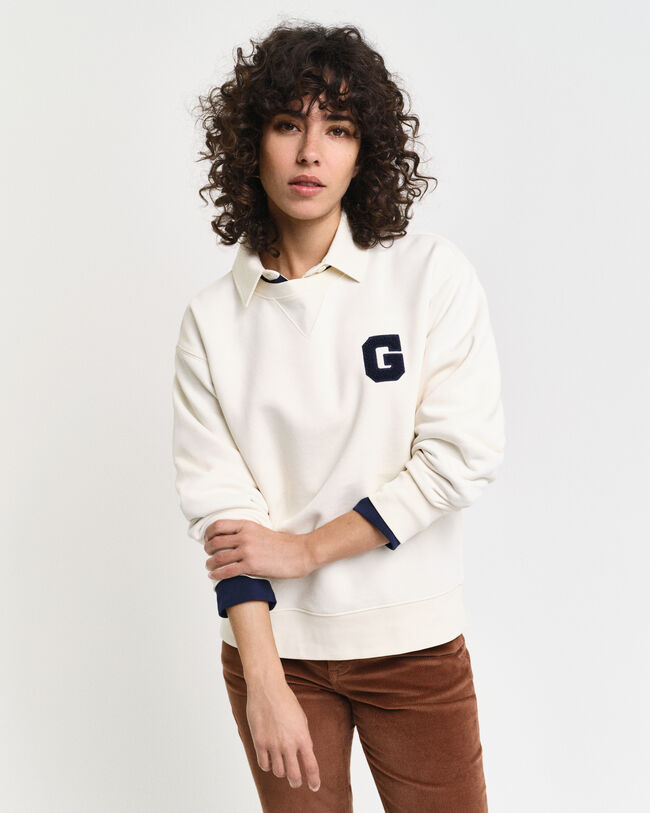 G Badge Rundhals-Sweatshirt