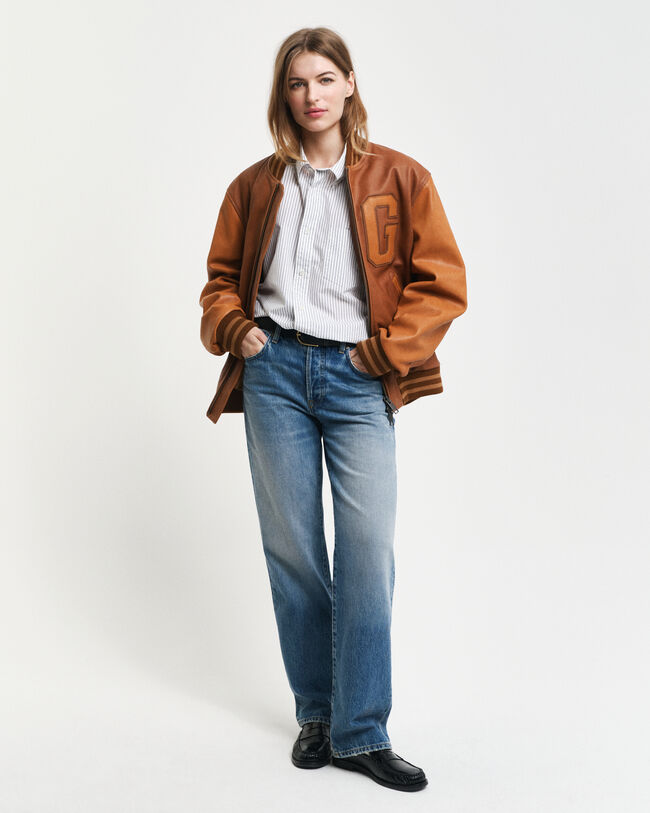 Relaxed Fit Heritage Popelin Hemd mit Streifen