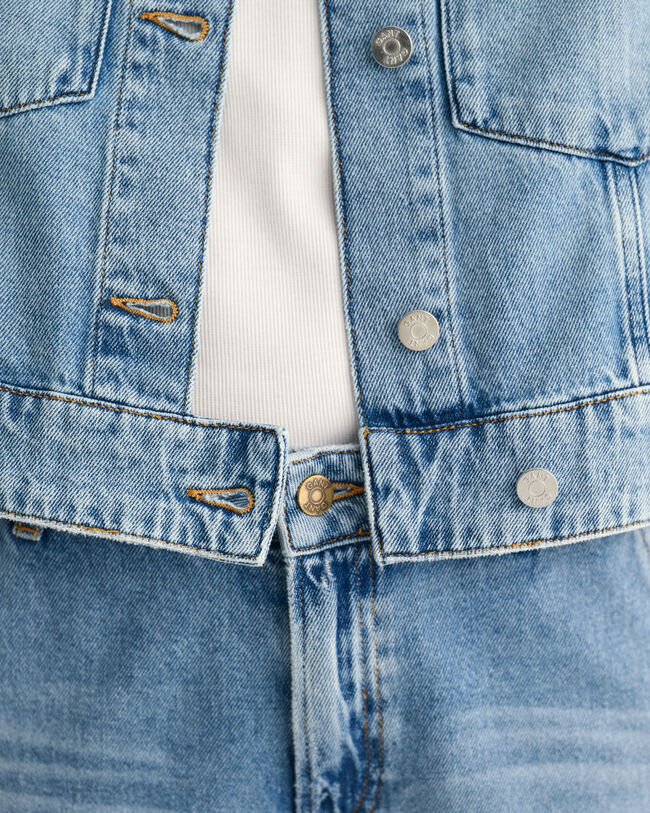 Verkürzte Jeansjacke