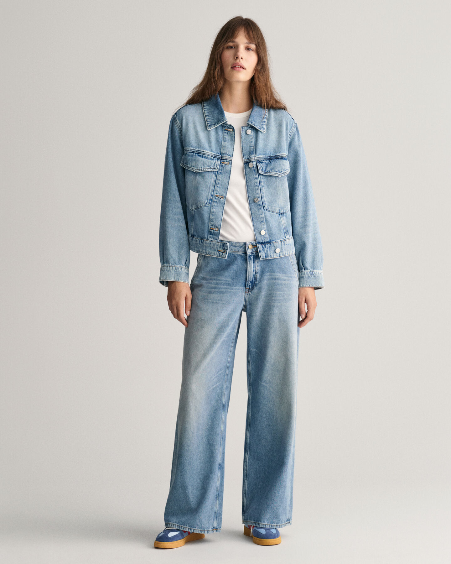 Verkürzte Jeansjacke