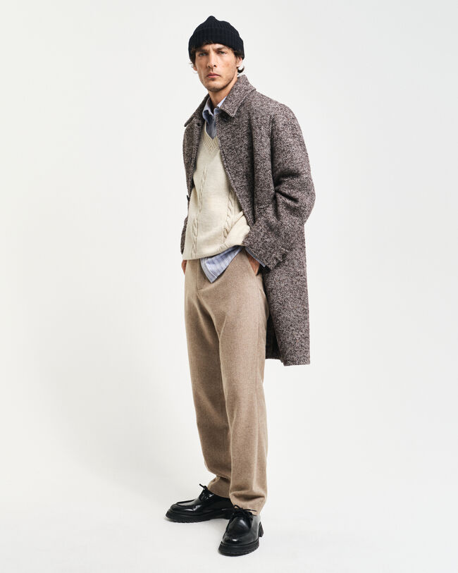 Slim Fit Herringbone Anzughose