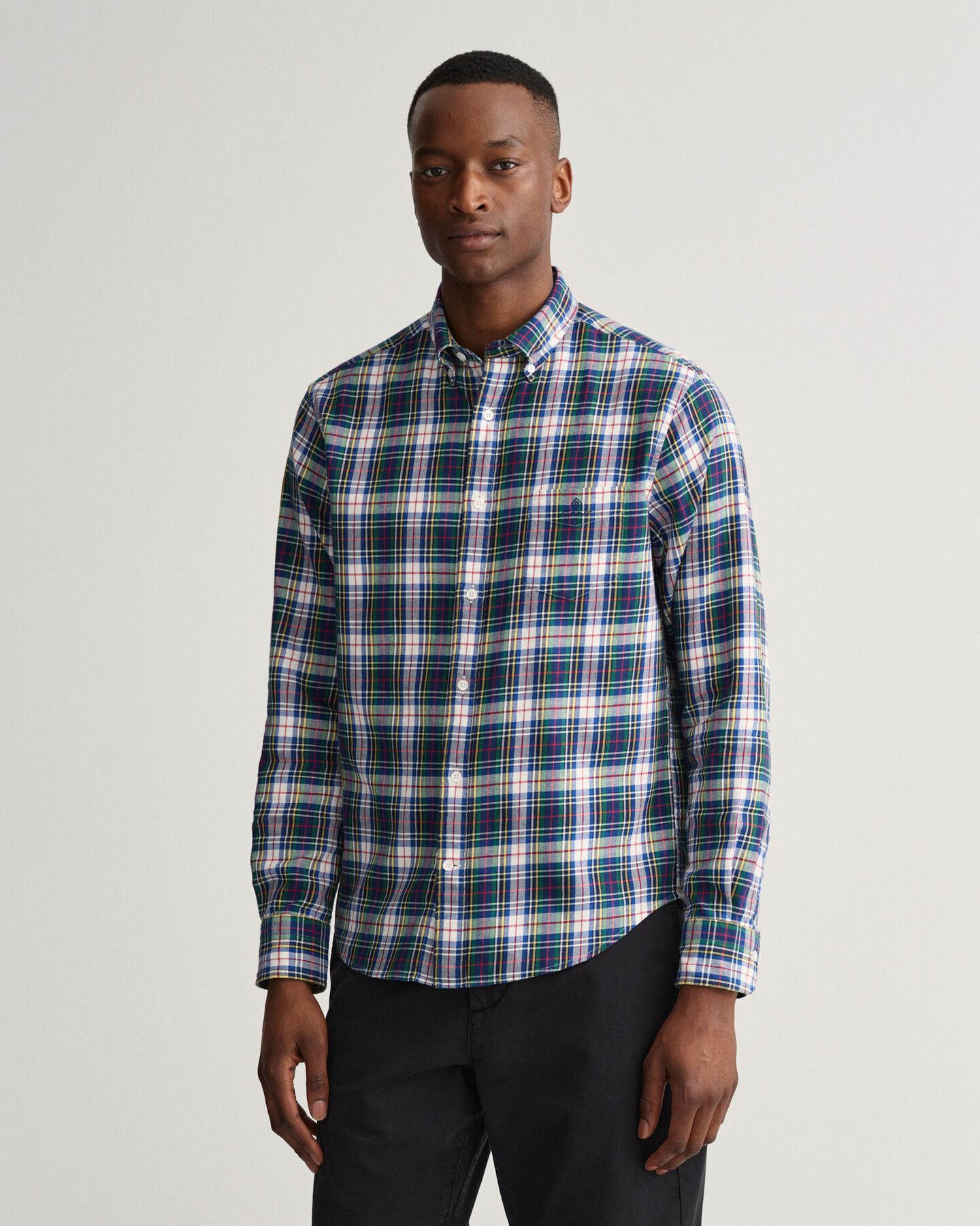 Regular Fit Karohemd mit Tartan-Muster