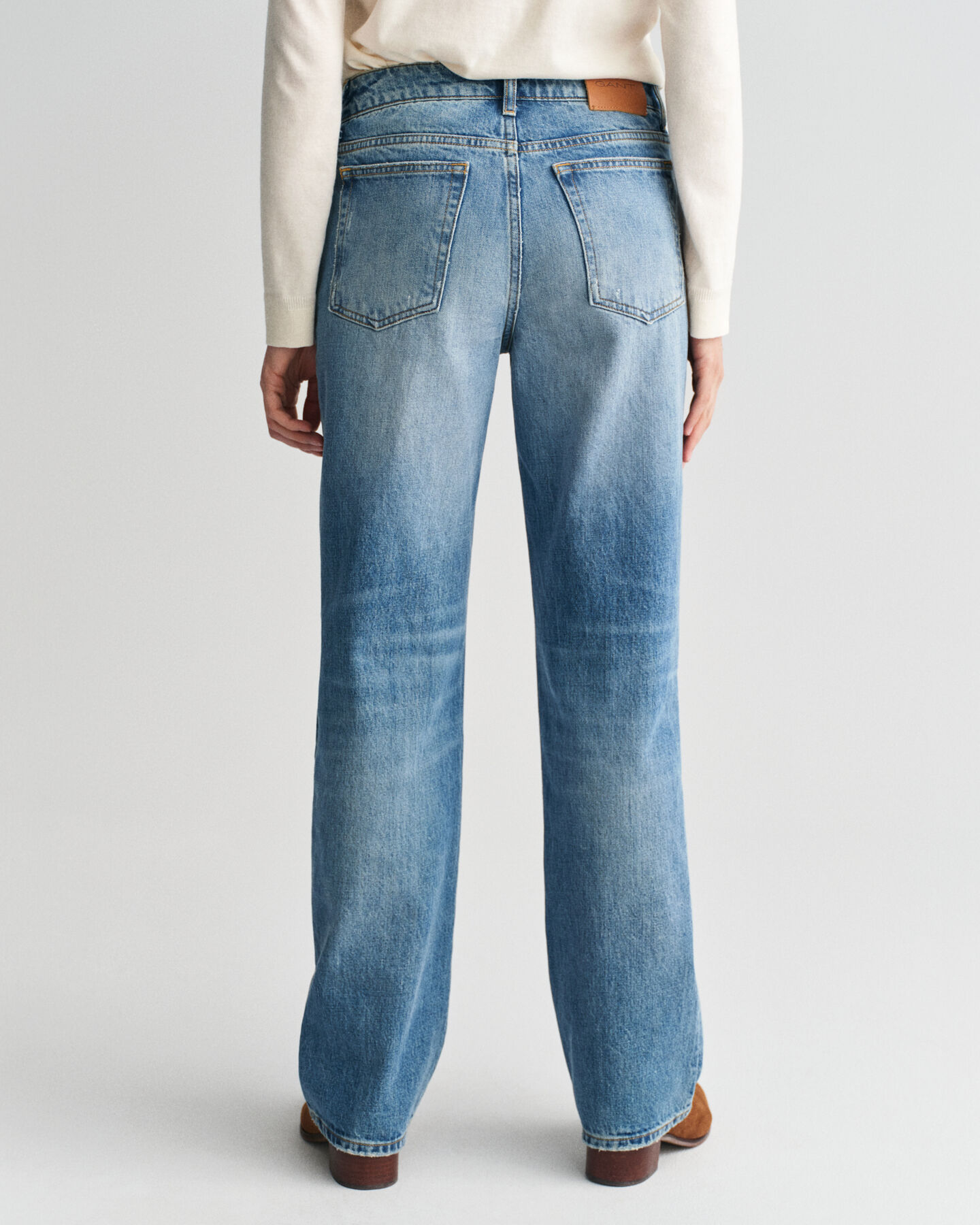 Rigid Jeans mit geradem Bein
