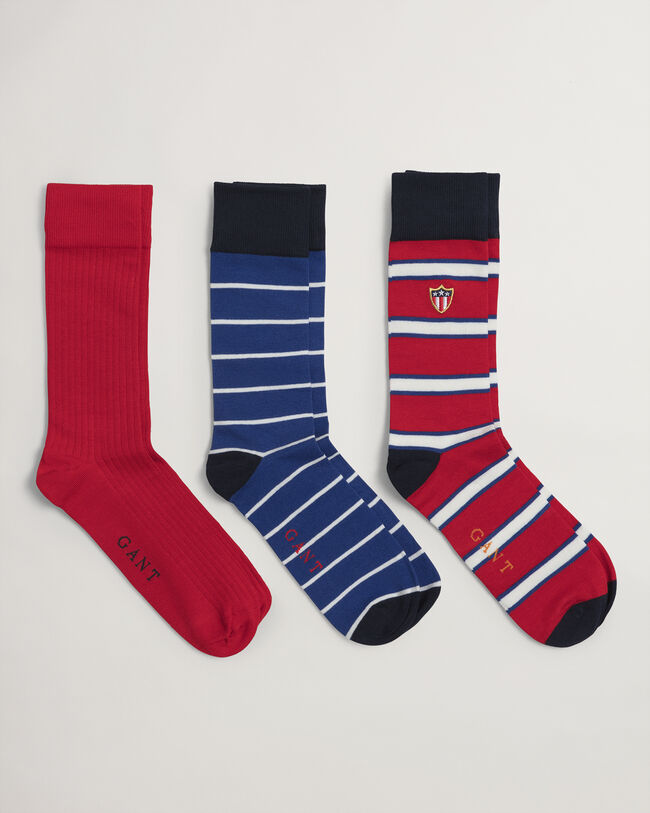 3er-Pack Banner Shield Socken mit Geschenkbox