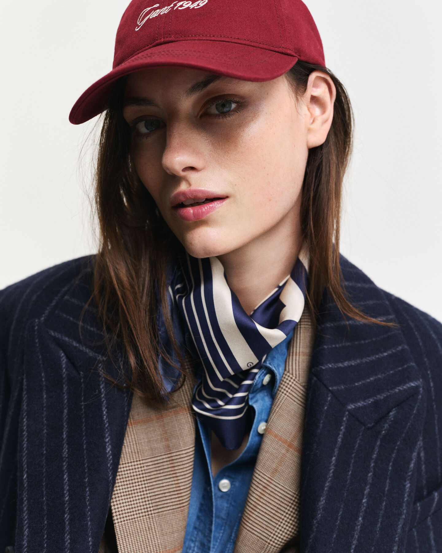 Monogram Seidenschal mit Bordüre