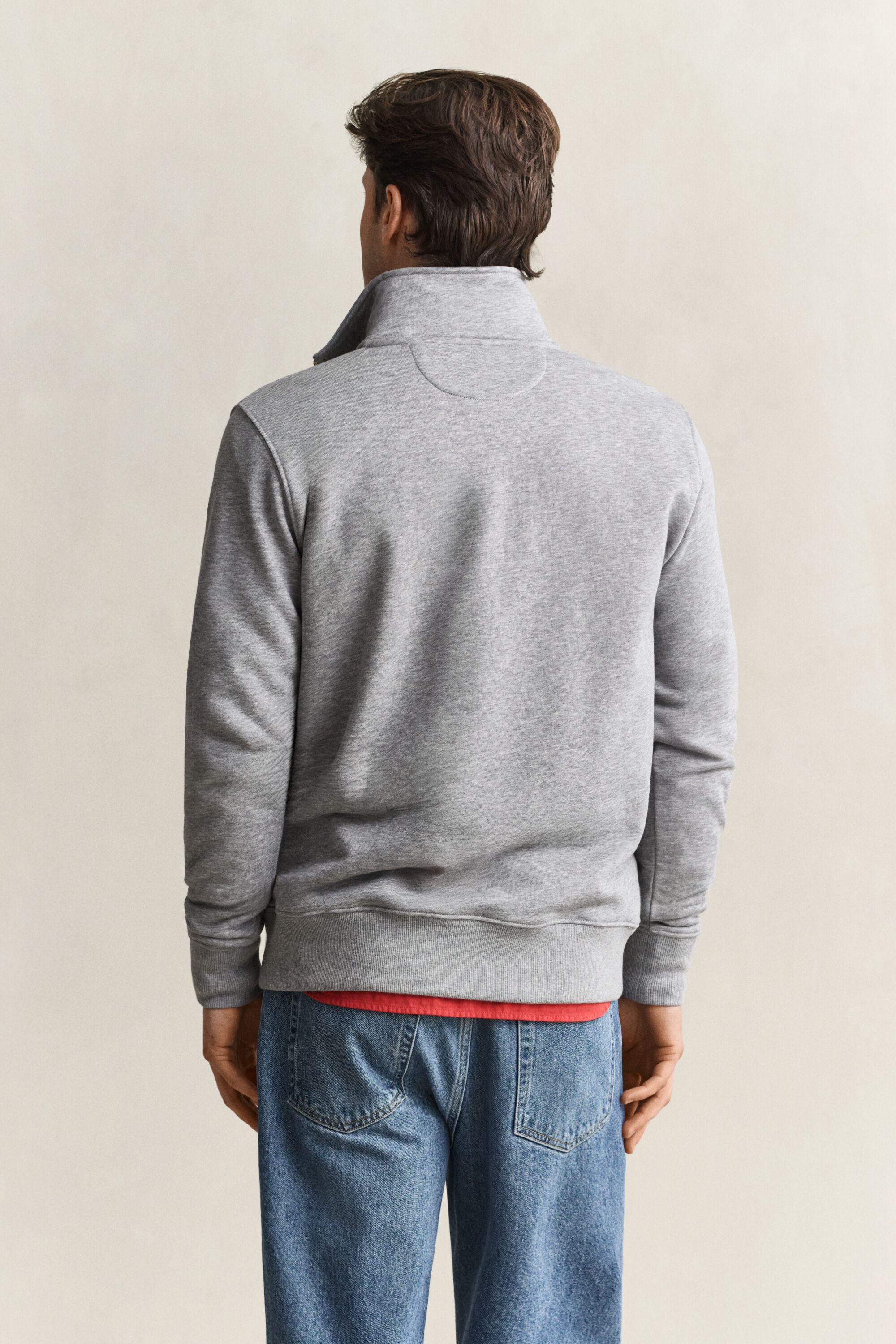 Shield Sweatshirt mit halblangem Reißverschluss