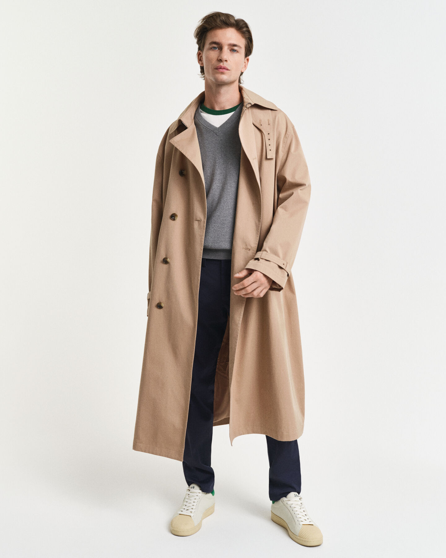 Klassischer V-Neck Pullover aus Baumwolle