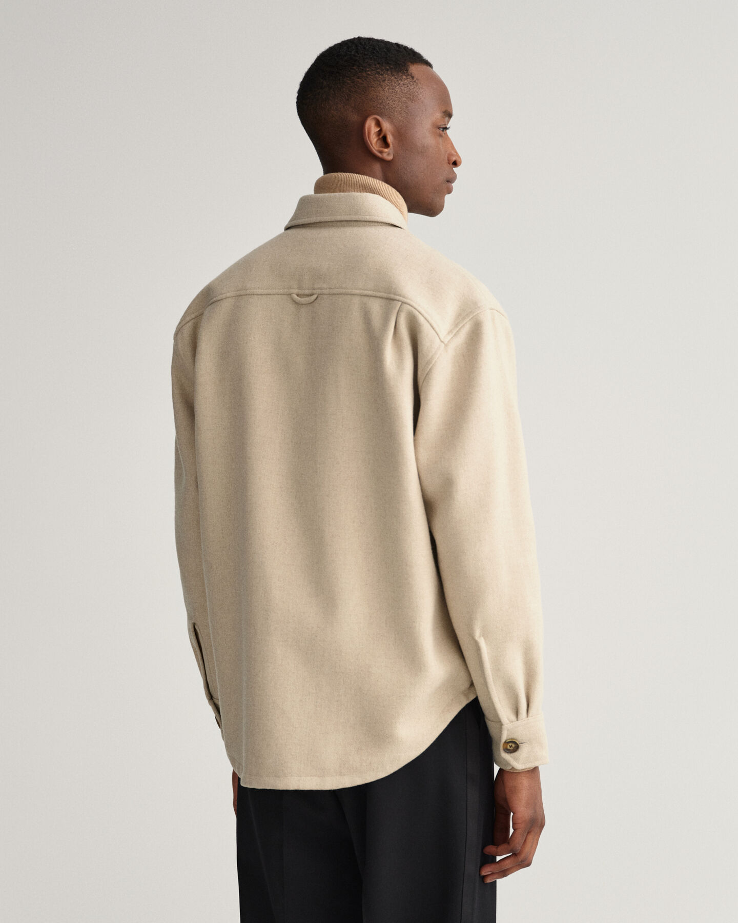 Hemdjacke aus Wollmischung