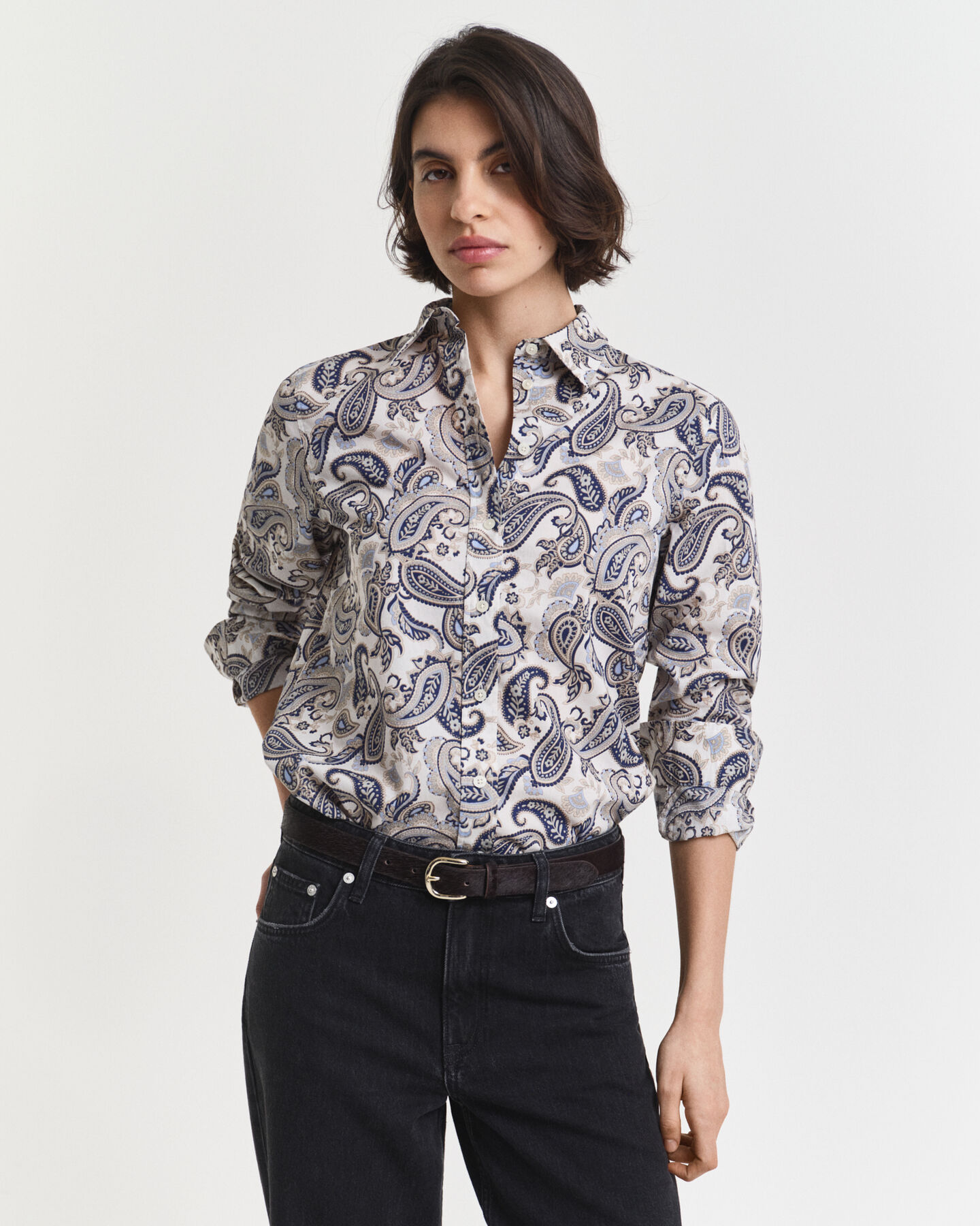 Paisley Bluse aus Baumwoll-Voile