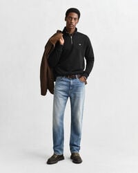 Shield Sweatshirt mit halblangem Reißverschluss