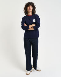 G Badge Rundhals-Sweatshirt