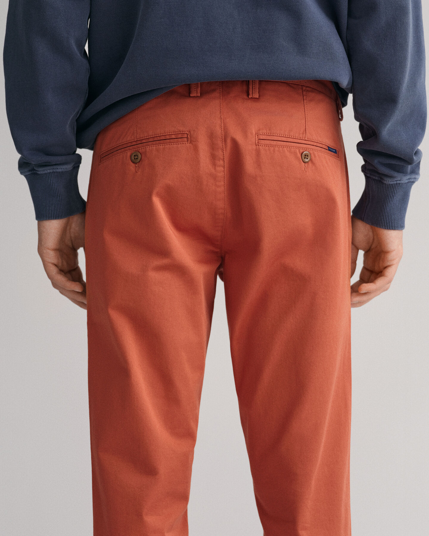 Hallden Slim Fit Twill Chinohose