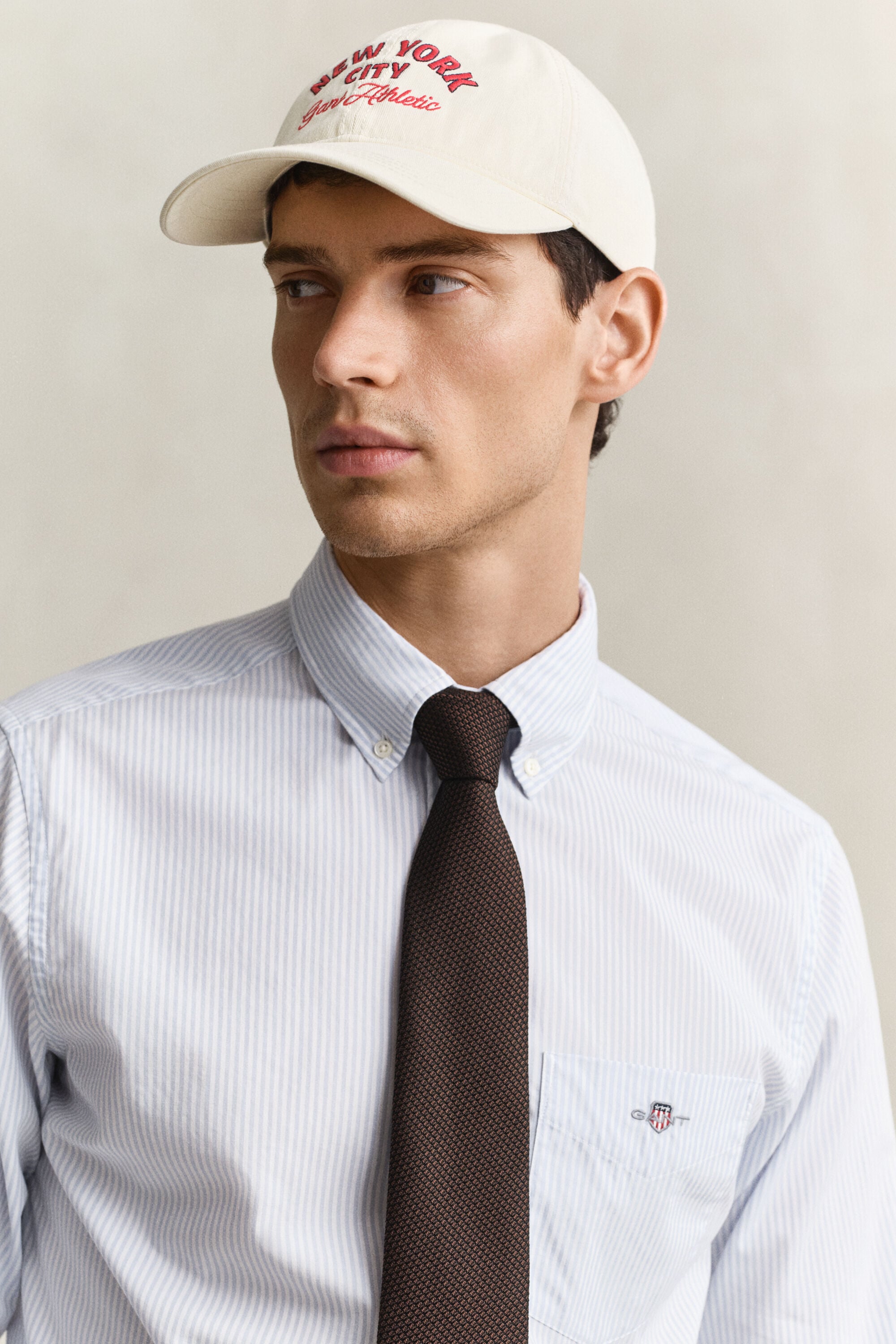Banker Stripe Classic Popeline Hemd
