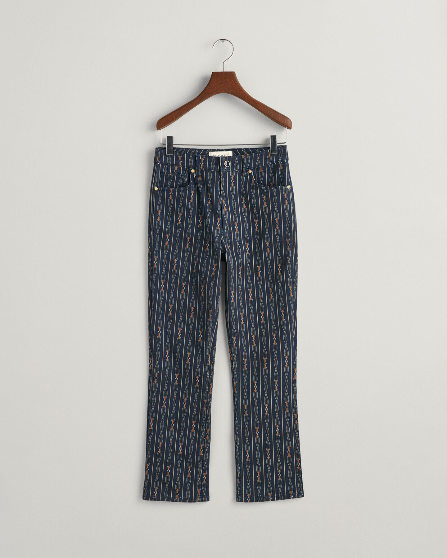Verk&uuml;rzte Rope Striped Jeans