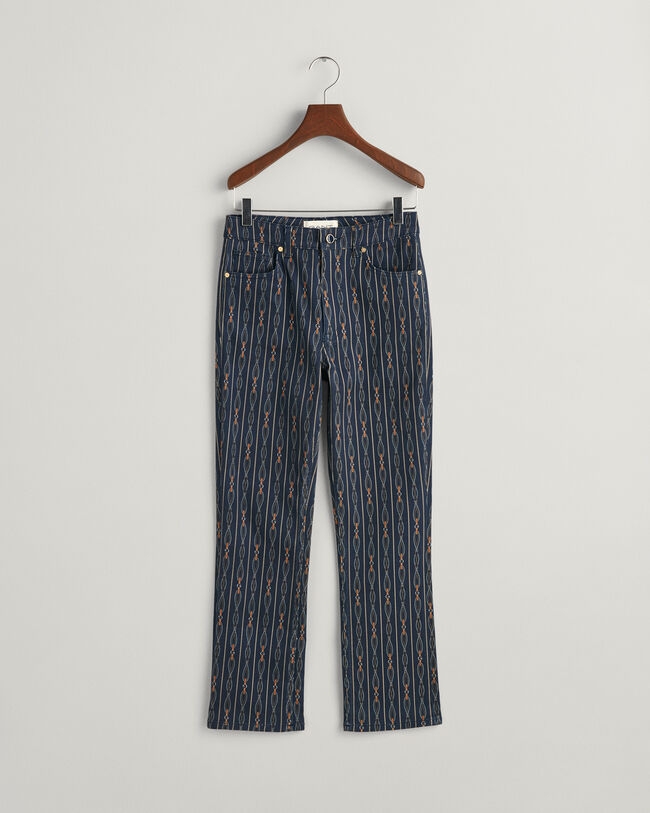 Verk&uuml;rzte Rope Striped Jeans
