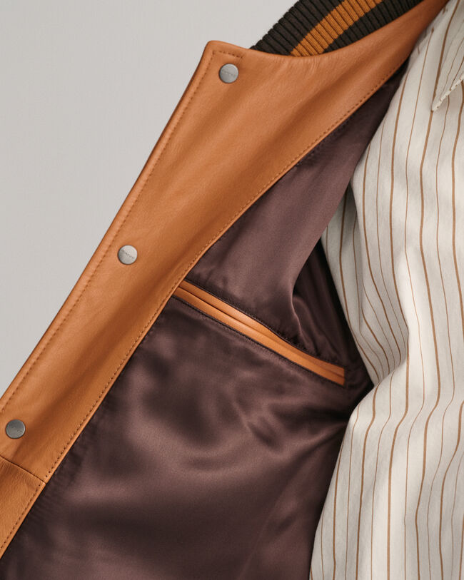 GANT Varsity Jacket aus Leder