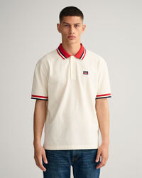 Retro Flag Piqu&eacute; Poloshirt