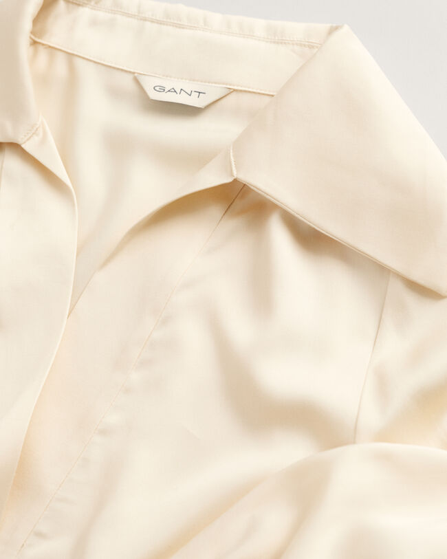 Popover Bluse mit breiten Manschetten