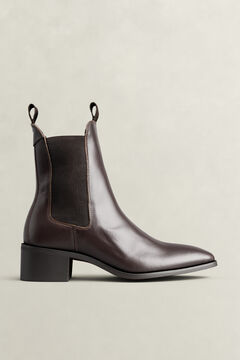 St Broomly Leather Chelsea Boots — DARK BROWN 5