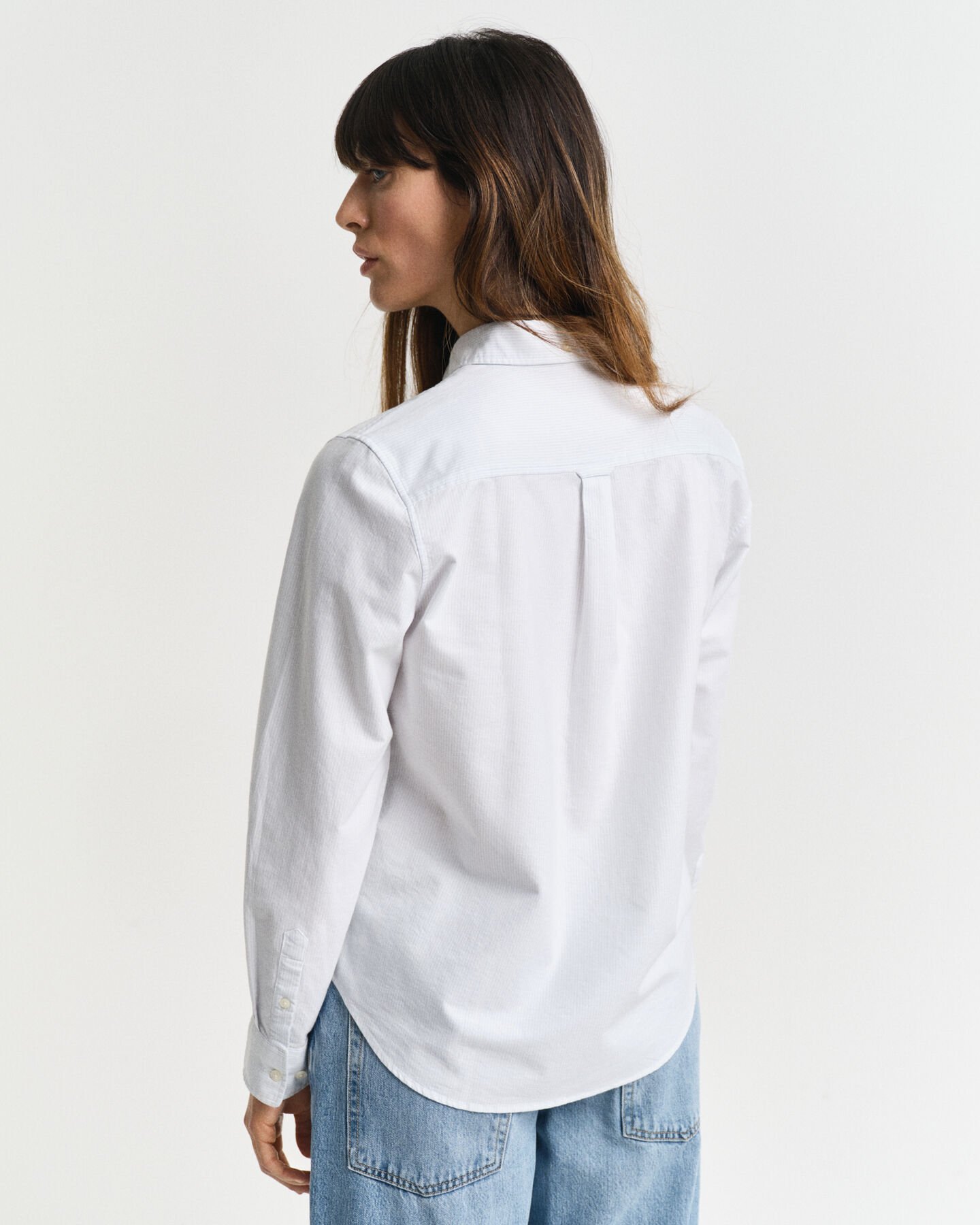 Regular Fit Classic Oxford-Bluse mit Streifen