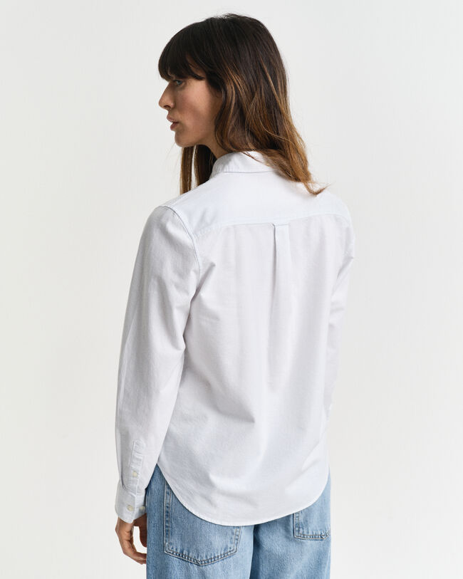 Regular Fit Classic Oxford-Bluse mit Streifen