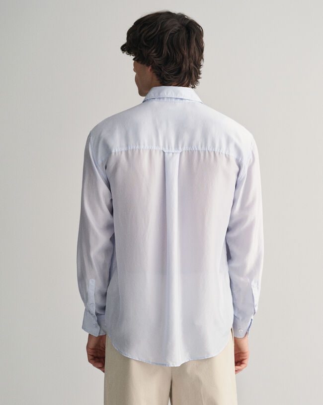 Relaxed Fit Seidenhemd