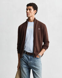 Casual Cotton Strickjacke mit Reißverschluss