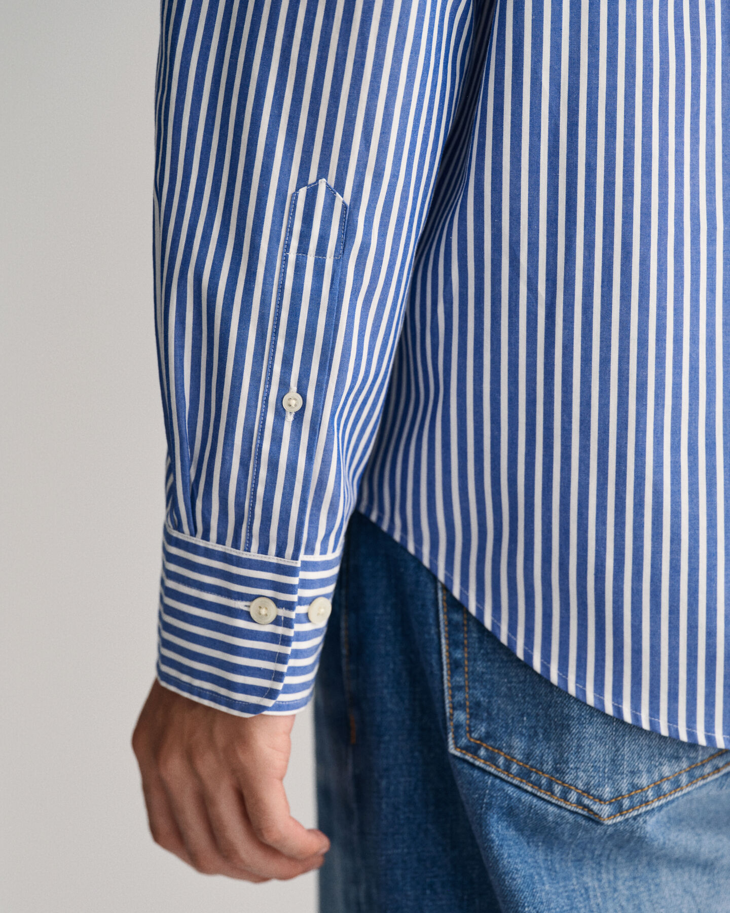 Relaxed Fit Dragon Crest Popeline Hemd