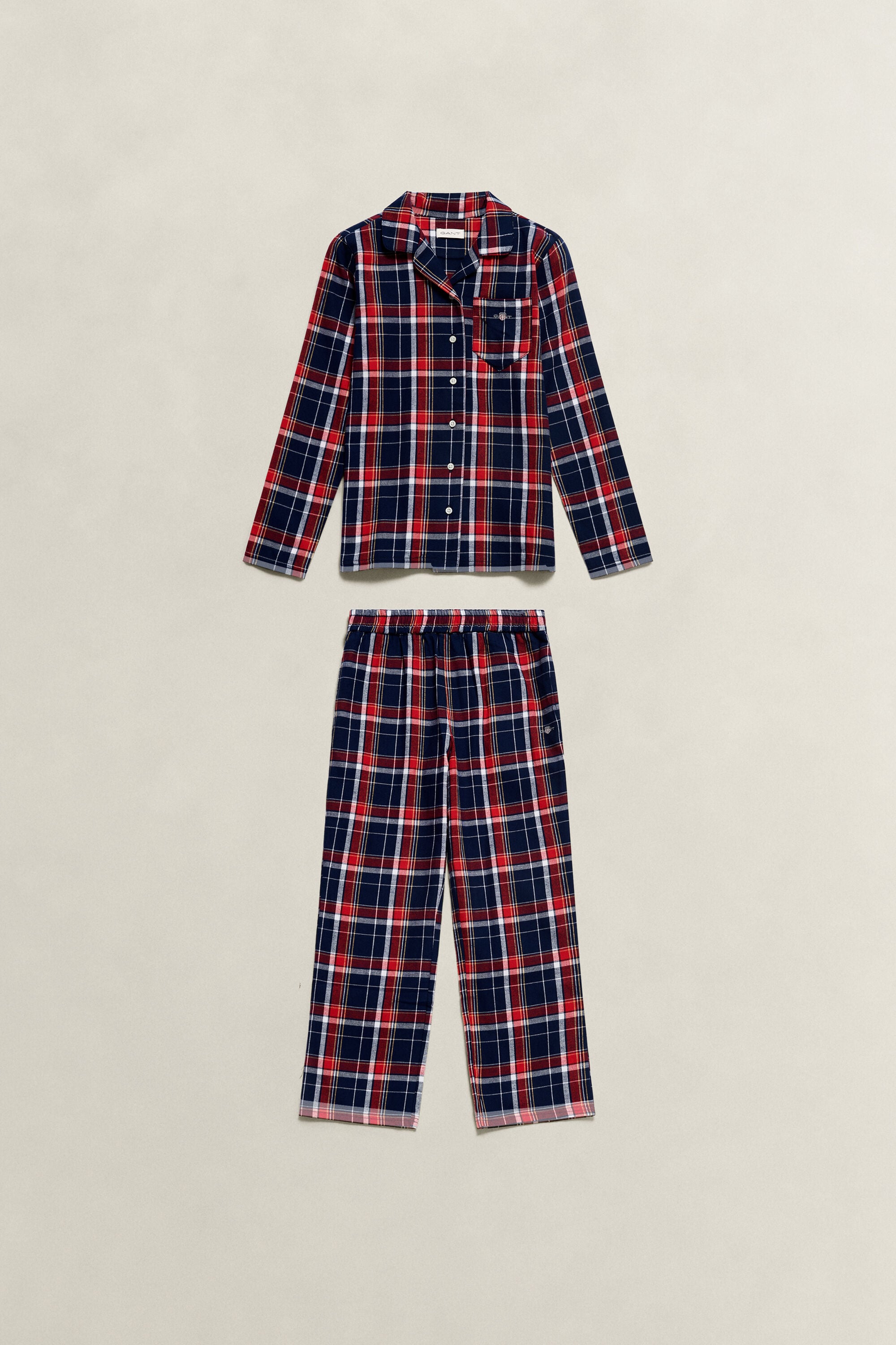 Teens Flanellpyjama mit Tartan-Muster