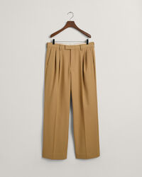 Bundfaltenhose mit weitem Bein