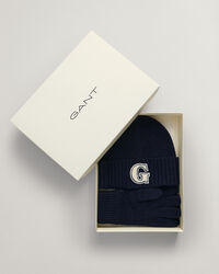 Beanie & Handschuhe mit G-Badge im Geschenkset