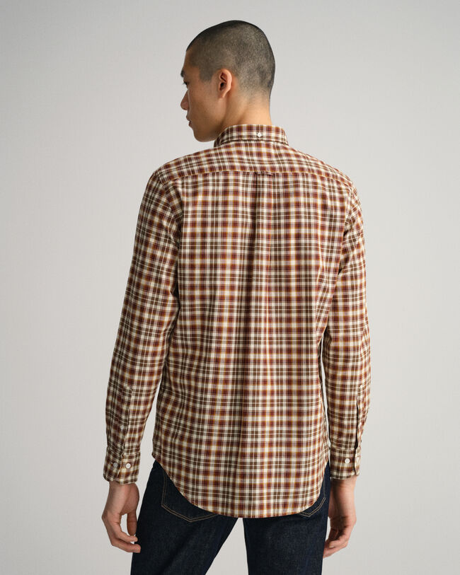 Regular Fit Broadcloth Hemd mit Tartan-Muster