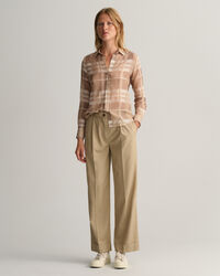 Regular Fit Karobluse aus Baumwolle und Seide