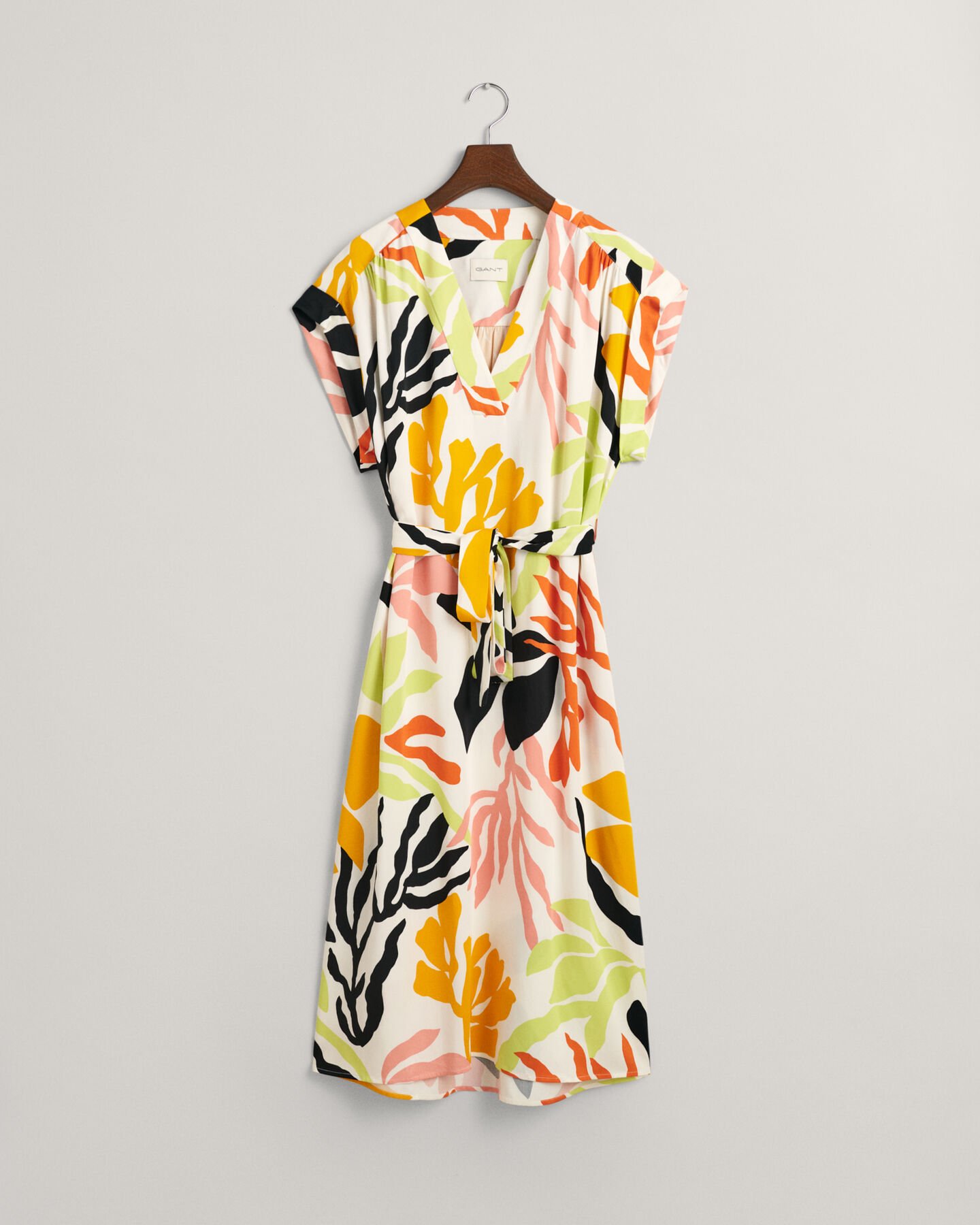 Palm Print Kurzarmkleid