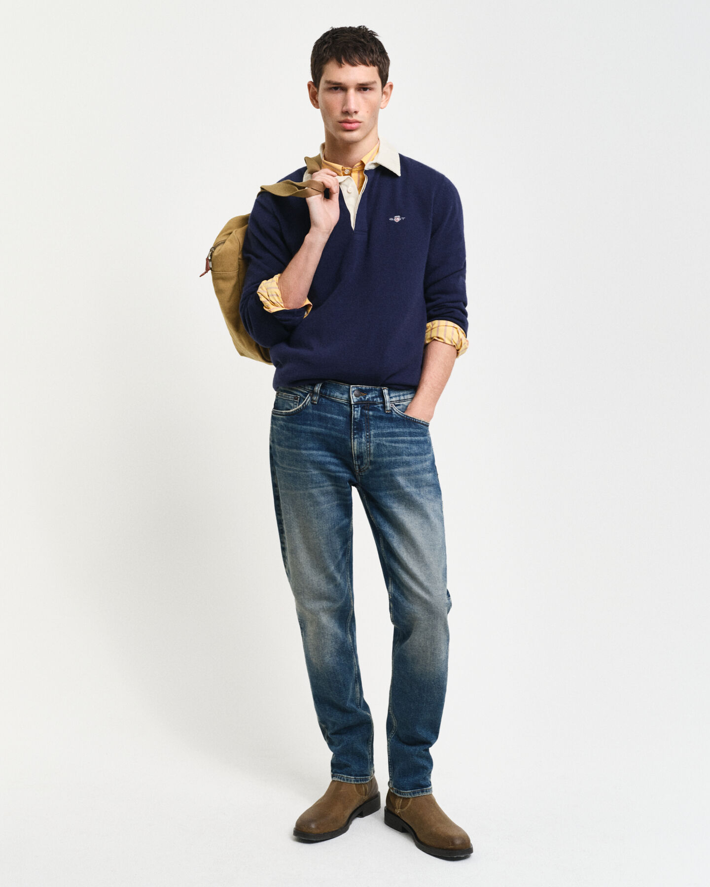 Slim Fit Jeans mit Vintage-Waschung