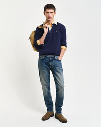Slim Fit Jeans mit Vintage-Waschung