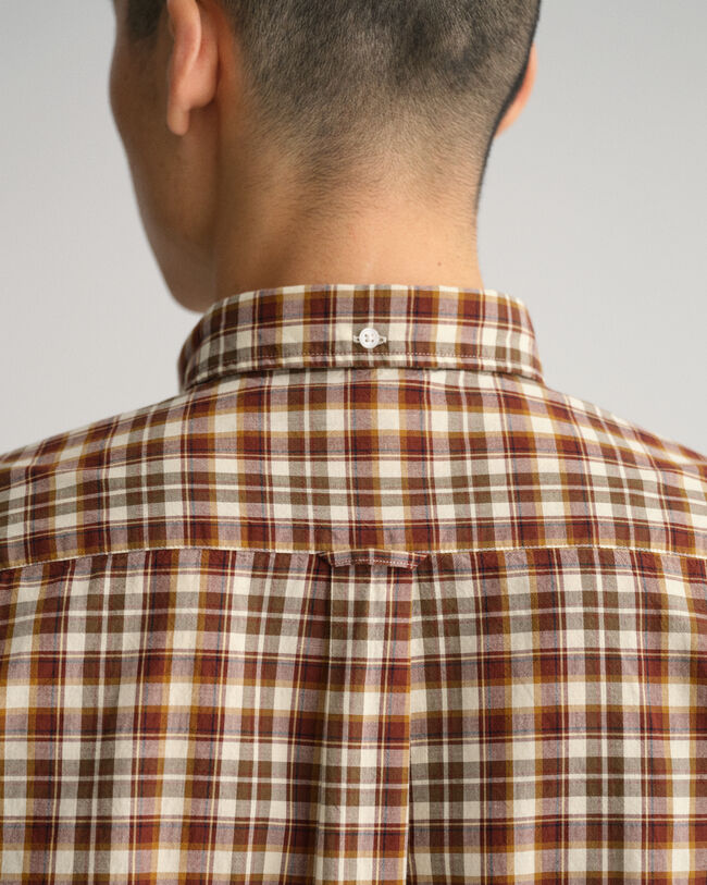 Regular Fit Broadcloth Hemd mit Tartan-Muster