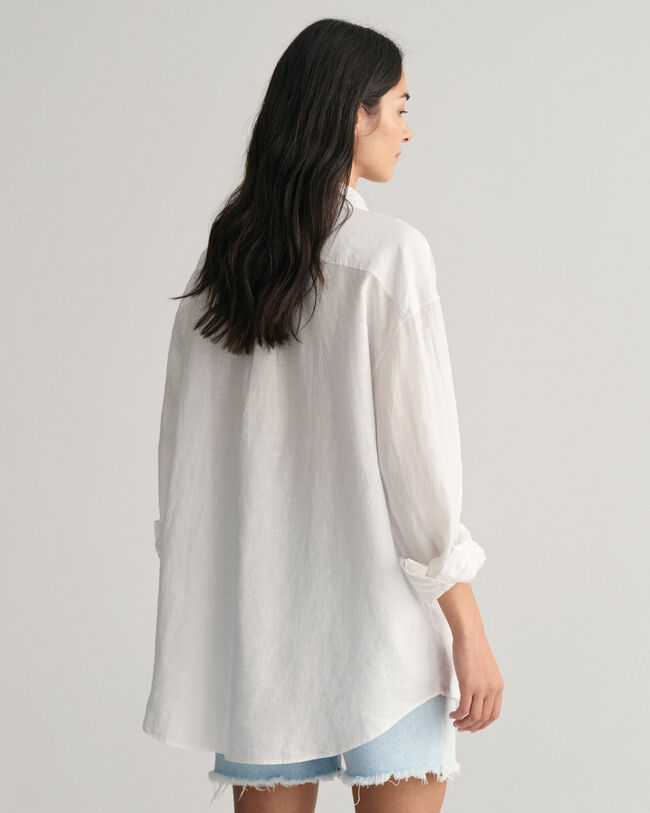 Oversized Leinen Bluse