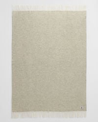 Wolldecke mit Fischgrätmuster